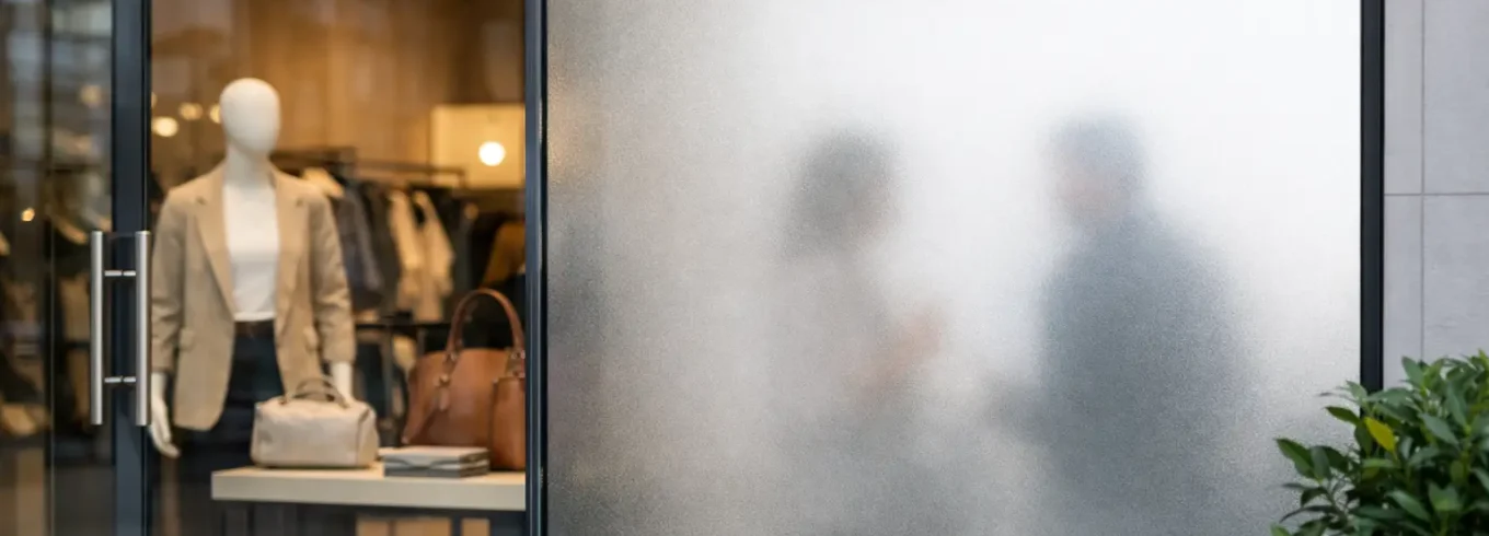 Retail Privacy Film for Storefronts and Shops